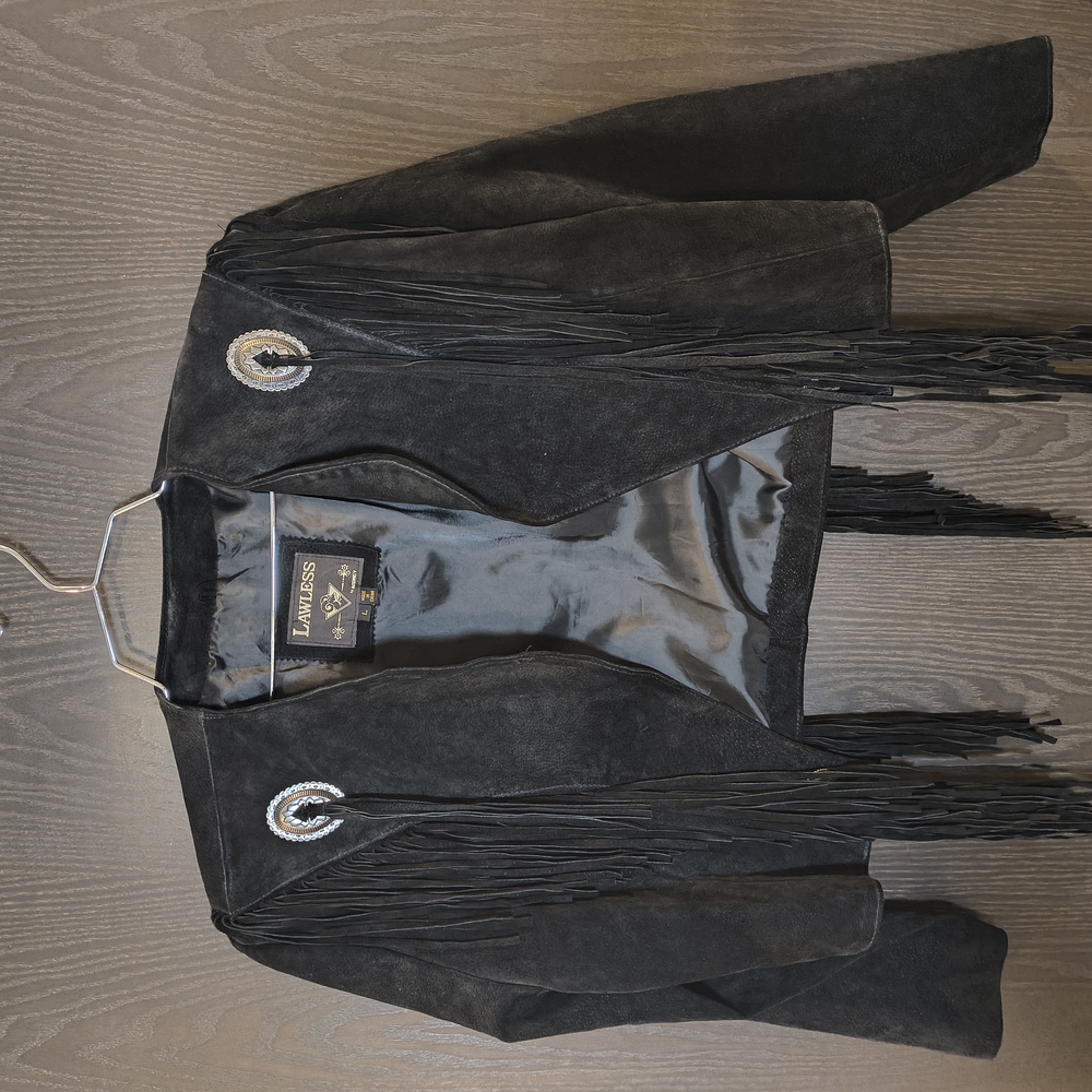 LAWLESS Black Blazer Textured Suit Jacket